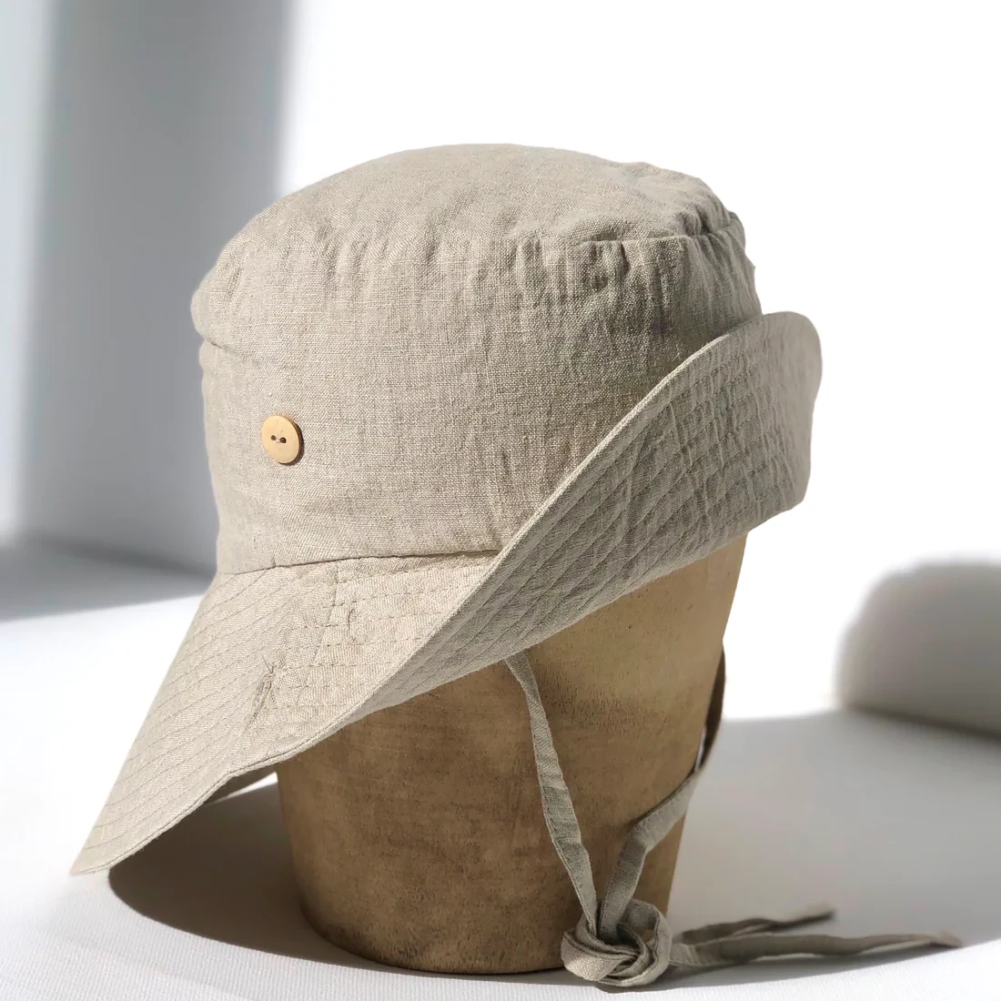 Sailor Hat - Linen, Size: 3-6Y (L), Color: Linen