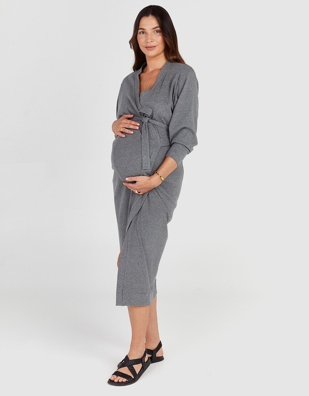 Rib Wrap Dress