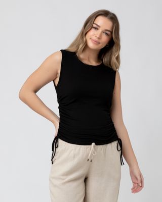 Jodie Ruched Rib Tank