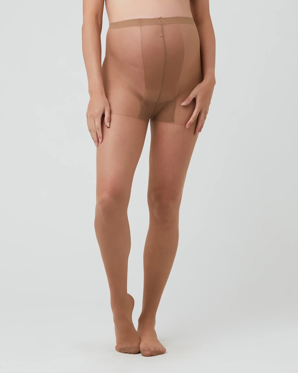 Sheer Hosiery, Color: Camel, Size: S/M