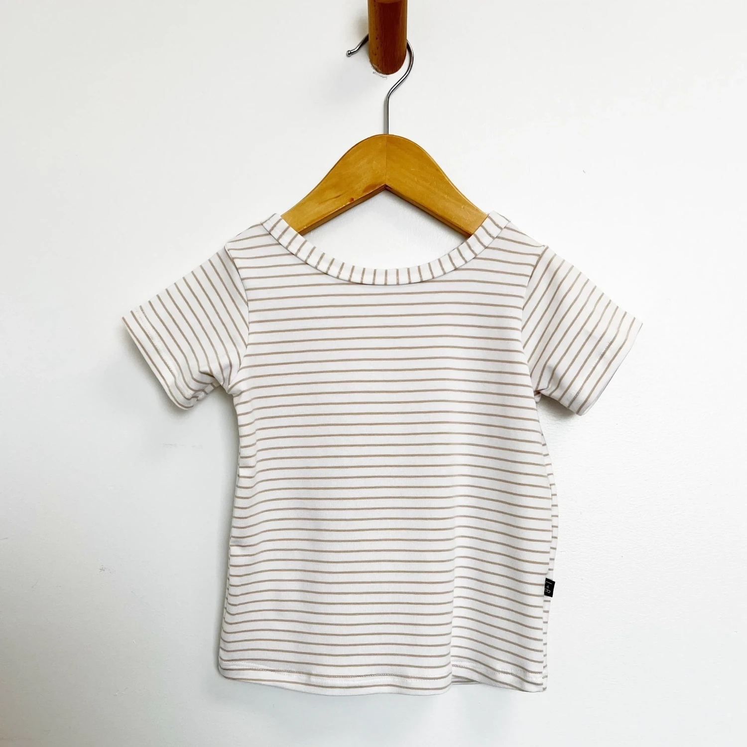 Easy Tee, Color: Biscotti Stripe, Size: 4/5T