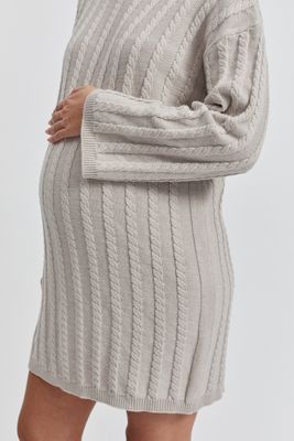 Cable Knit Sweater Dress