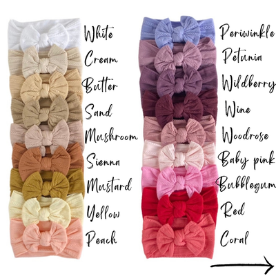 Cable Knit Headbands - Cream