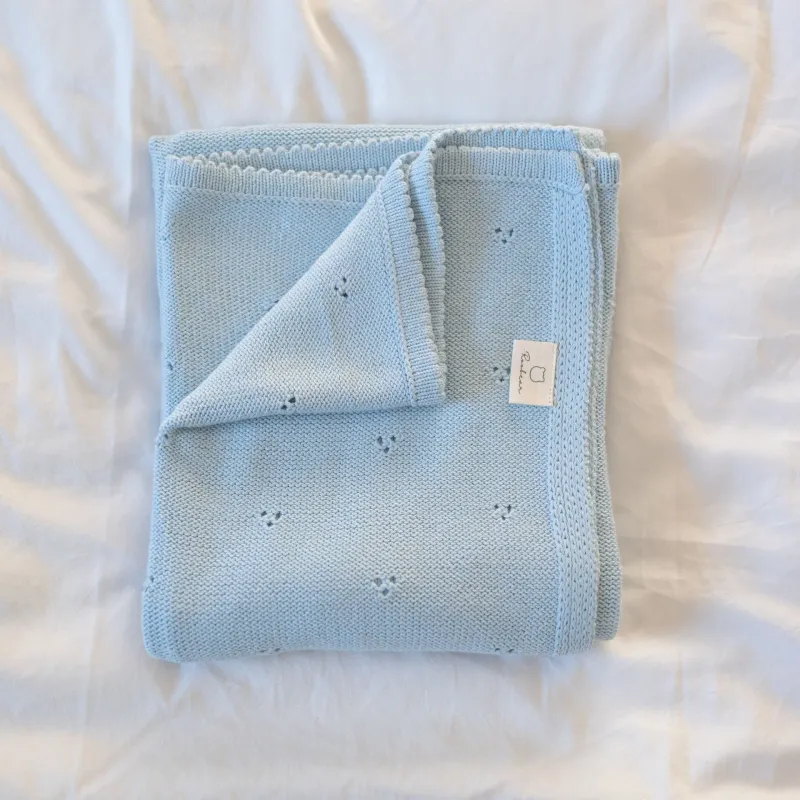 Pointelle Cotton Baby Blanket