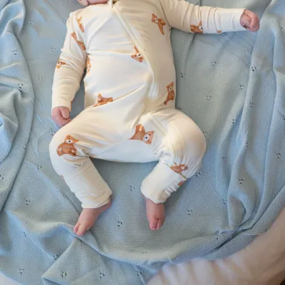 Pointelle Cotton Baby Blanket