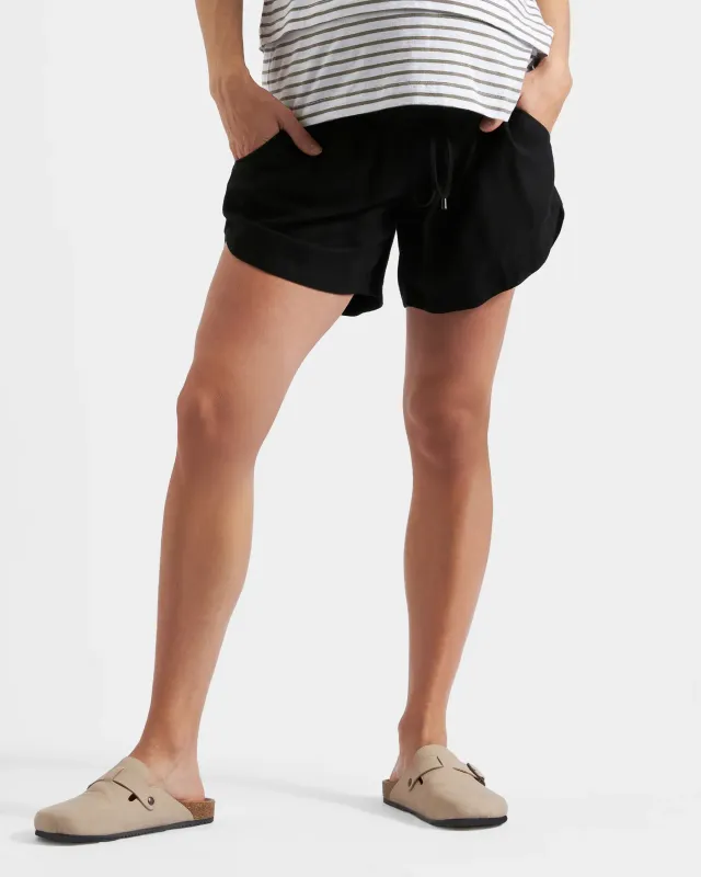 Byron Shirred Linen Short