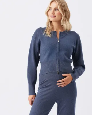 Delta Zip Through Knit