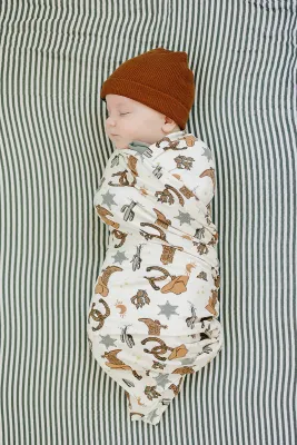 Ribbed Bamboo Stretch Swaddle