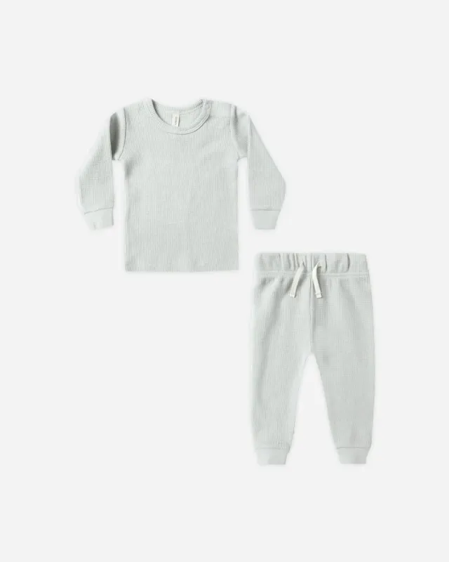Waffle Top + Pant Set