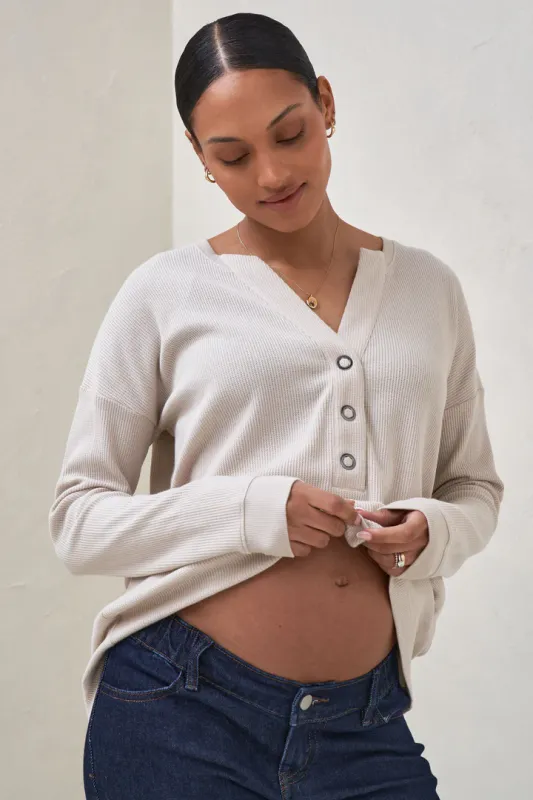 All For Us Waffle Henley