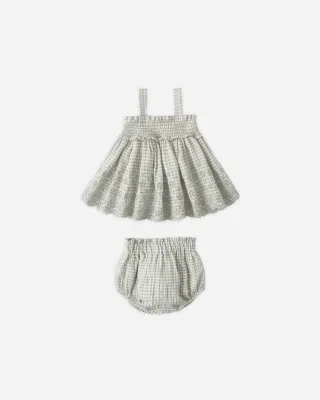 Mae Smocked Top + Bloomer Set