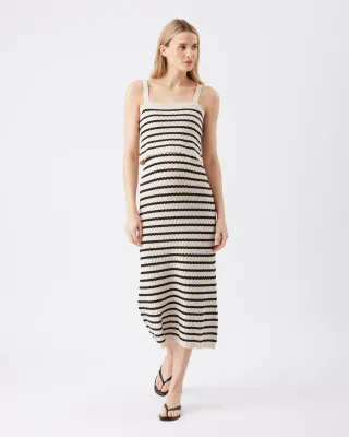 Pointelle Knit Nursing Dress