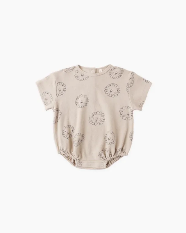 Relaxed Short Sleeve Bubble Romper