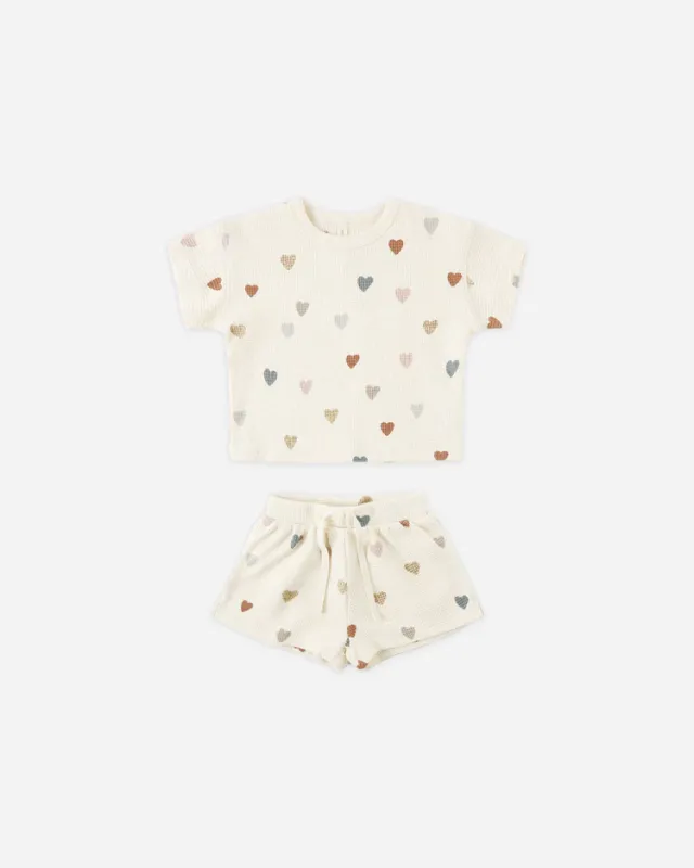 Waffle Tee + Short Set