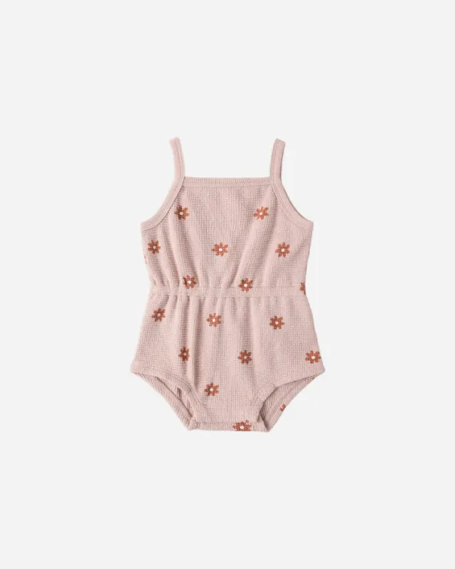 Waffle Cinch Romper
