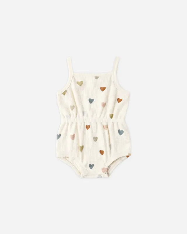 Waffle Cinch Romper