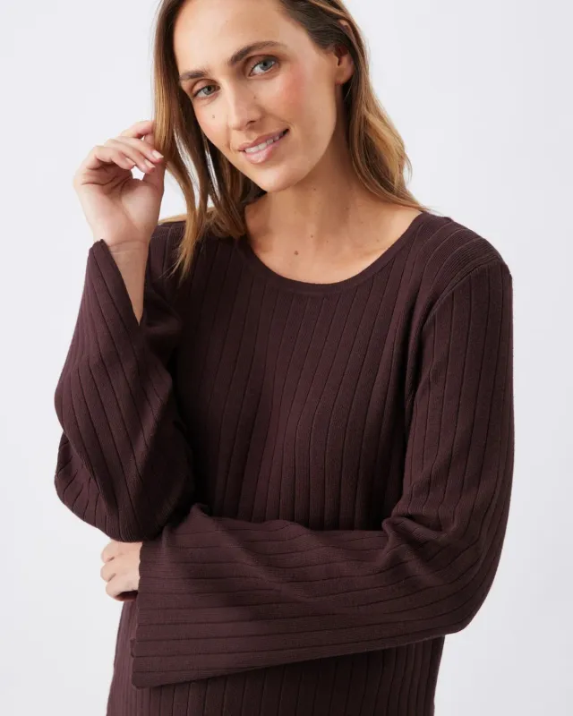 Dallas Rib Knit Nursing Top