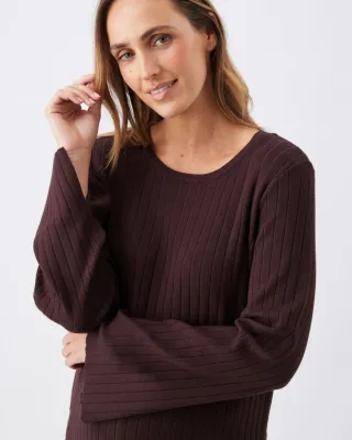 Dallas Rib Knit Nursing Top