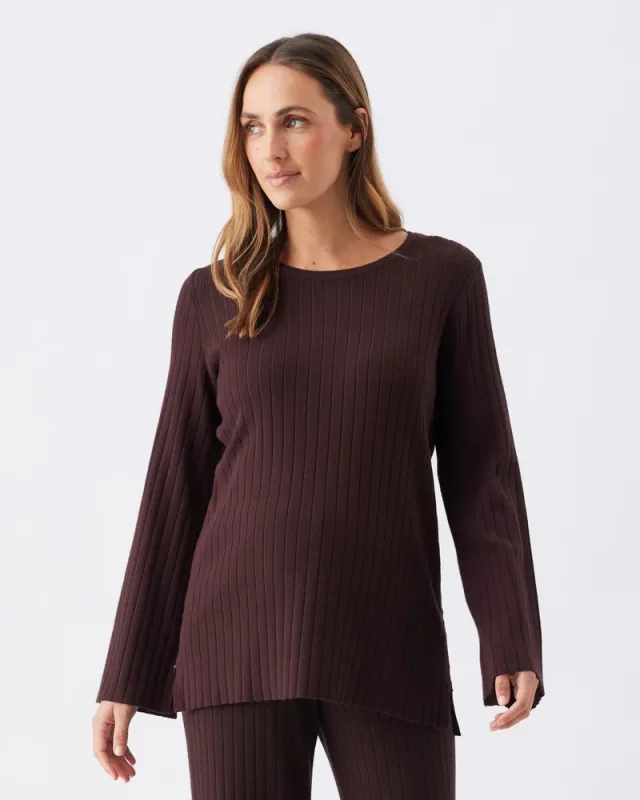 Dallas Rib Knit Nursing Top