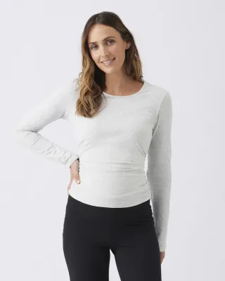 Organic Cotton Ruched Top