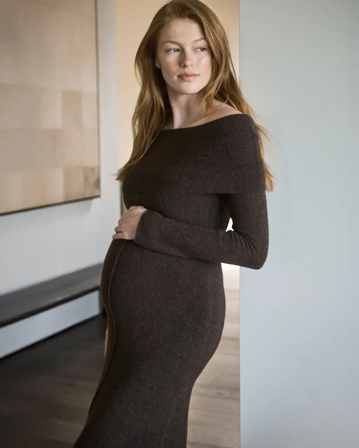 Tyla Off Shoulder Knit Dress