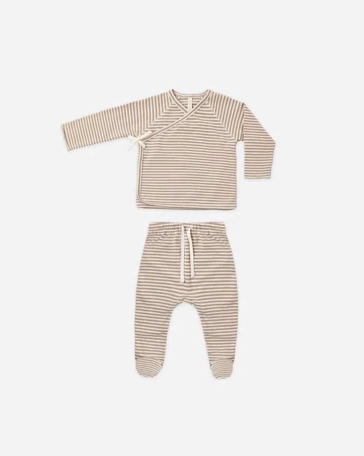 Wrap Top + Footed Pant