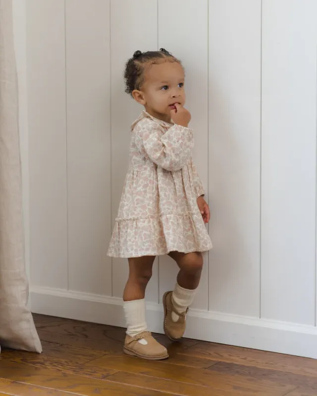 Ruffle Collar Button Dress