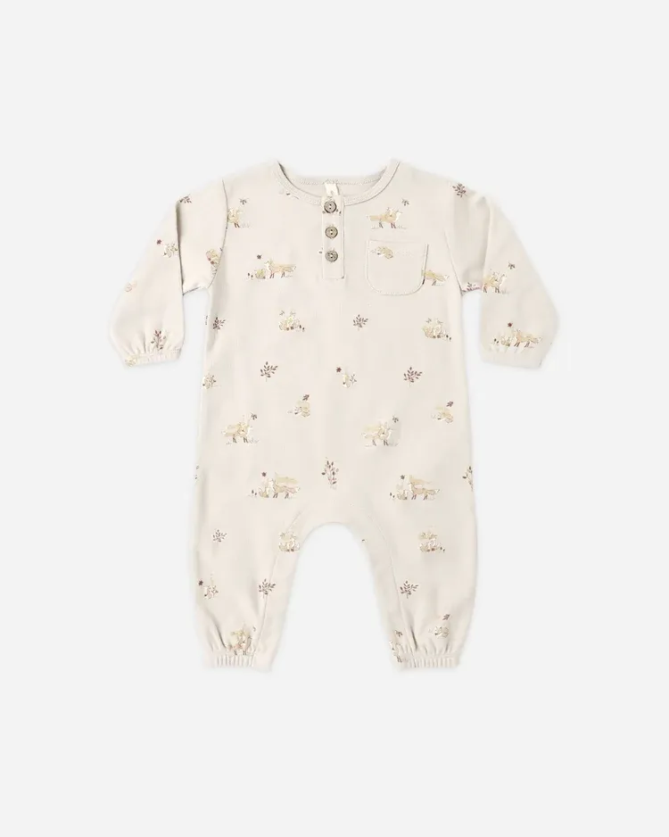 Long Sleeve Pocket Jumpsuit