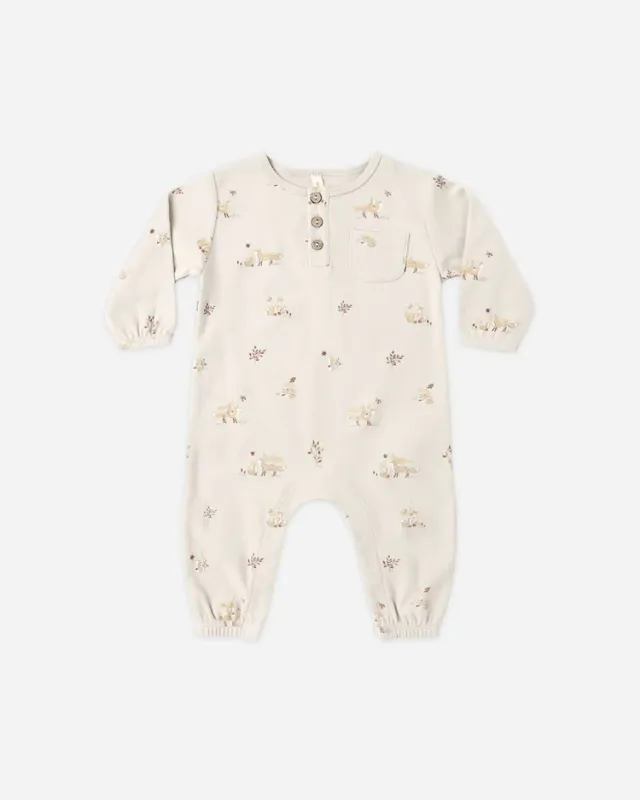 Long Sleeve Pocket Jumpsuit