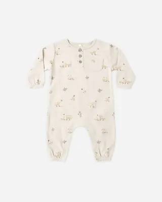Long Sleeve Pocket Jumpsuit