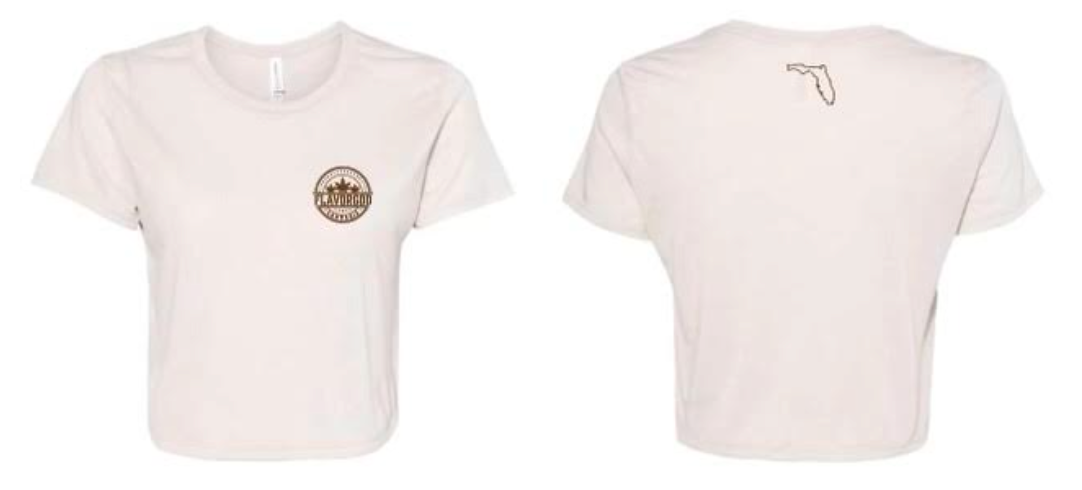 Women&#39;s Tan Logo Crop Top
