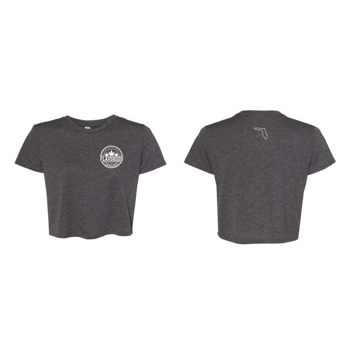 Women&#39;s Grey Logo Crop