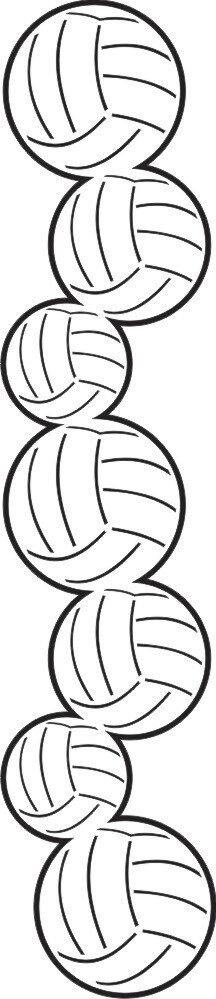 PP Volleyball Border
