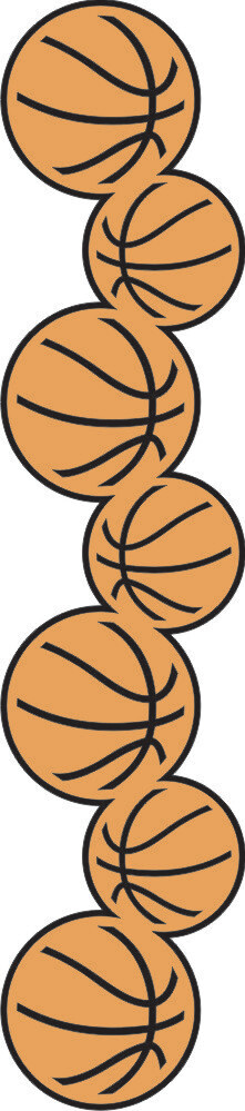 PP Basketball Border