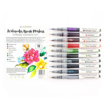 ATW Watercolor Brush Markers Spring Garden Set