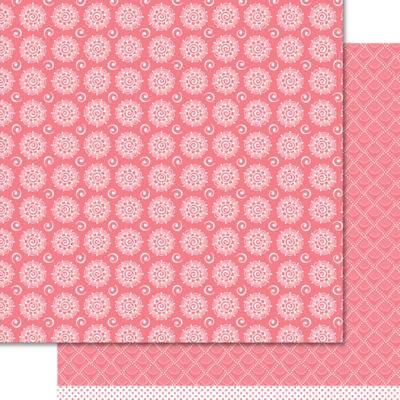 D2B Doodles Summer Pink 12x12 Patterned Paper Individual Sheets