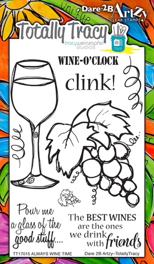 D2B Always Wine Time Stamp Set