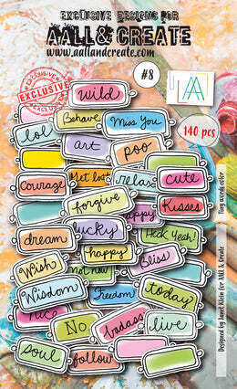 EC AALL And Create Ephemera 008 Tiny Words Color