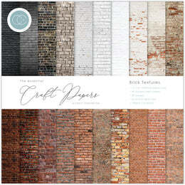 EC Craft Consortium Brick Textures 12x12 Premium Paper Pad