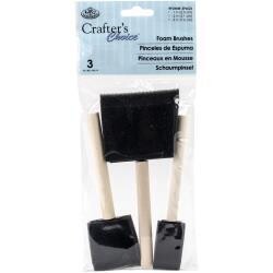 N Foam Brushes 3/Pkg 1&quot;, 2&quot; &amp; 3&quot; Widths