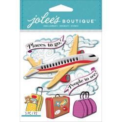 N Jolee&#39;s Boutique Dimensional Stickers Airplane