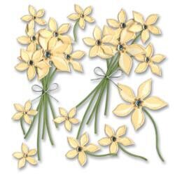 N Jolee&#39;s Boutique Dimensional Stickers Cream Floral