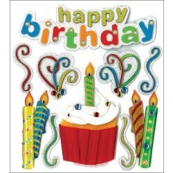 N Jolee&#39;s Boutique Dimensional Stickers Happy Birthday