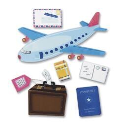 N Jolee&#39;s Boutique Dimensional Stickers Airplane Travel
