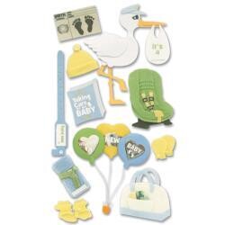N Jolee&#39;s Boutique Le Grande Dimensional Stickers Baby- Bringing Home Baby