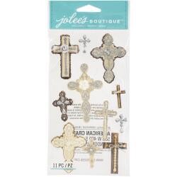 N Jolee&#39;s Boutique Themed Embellishments Inspirational Crosses
