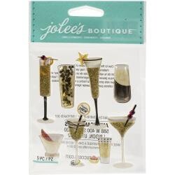 N Jolee&#39;s Boutique Themed Embellisments Champagne And Cocktails