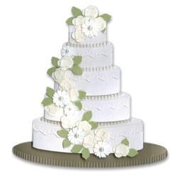 N Jolee&#39;s By You Dimensional Stickers Wedding Cake
