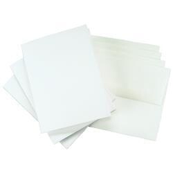 N Leader A2 Greeting Cards W/Envelopes 25/Pkg White