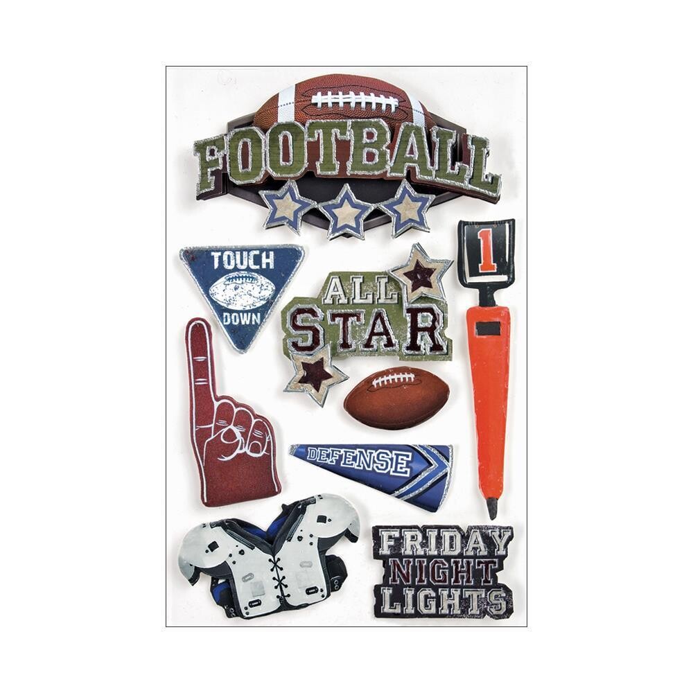 N Paper House 3D Stickers Football